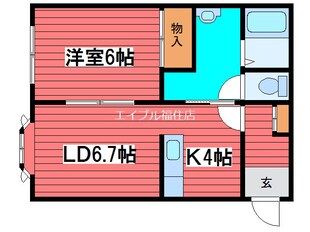 スライブベアー1-1の物件間取画像